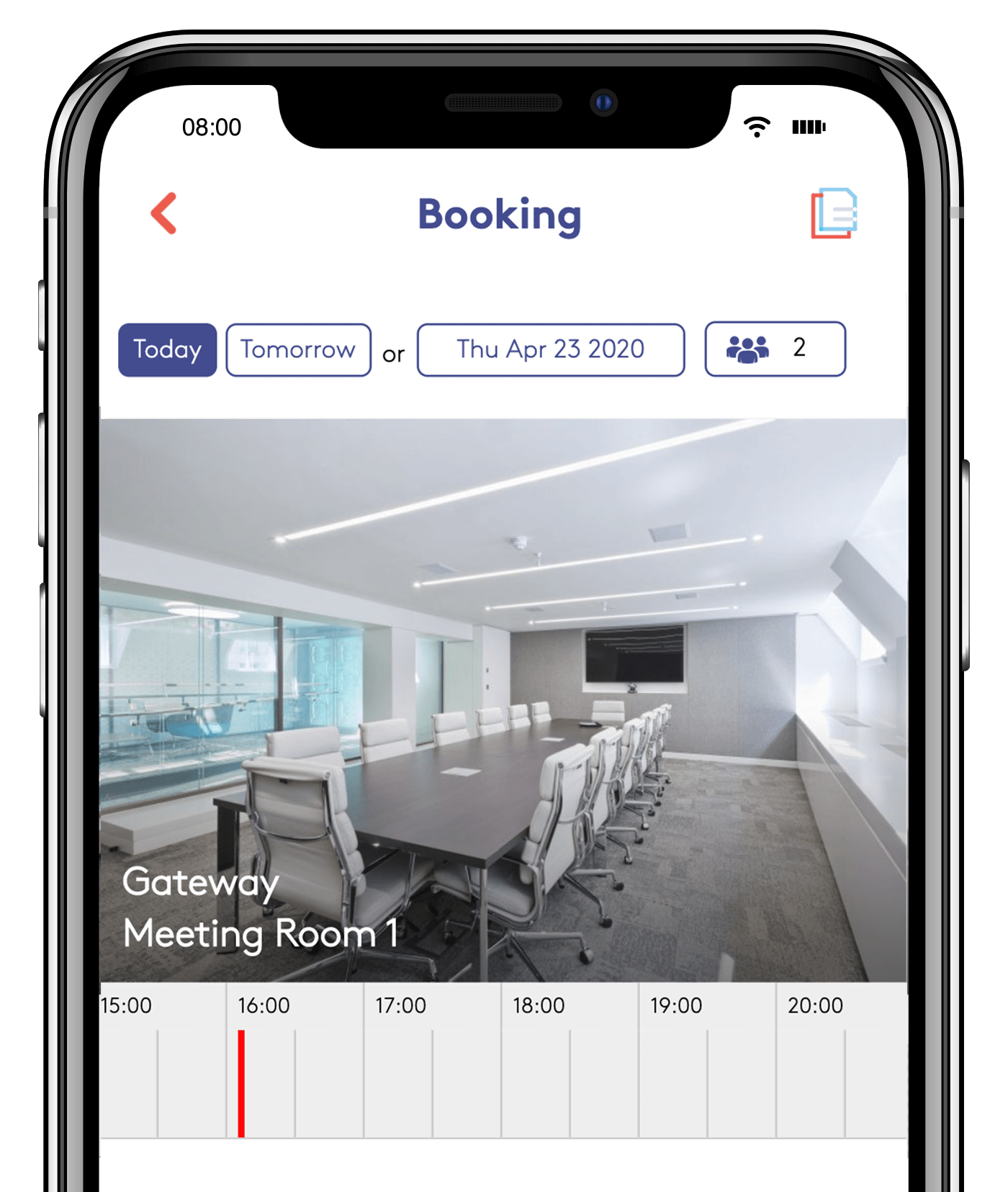 back to the office - meeting room booking system for space management
